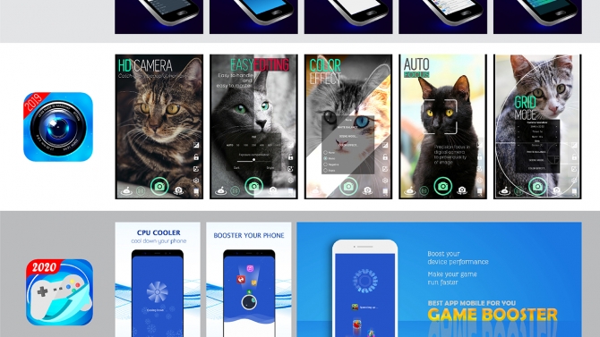 Thiết kế icon, screenshot app