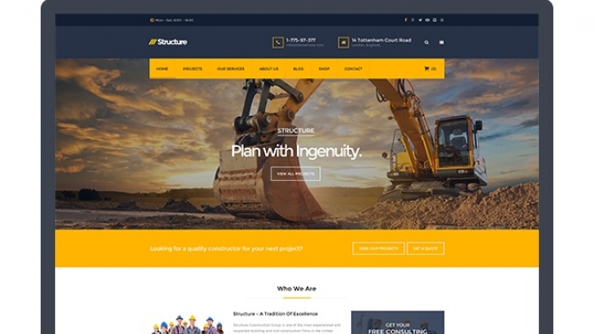 A Construction Business Theme
