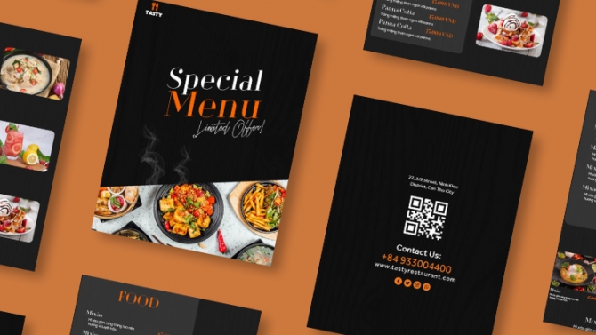 Menu nh&agrave; h&agrave;ng