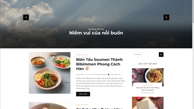 Thiết kế v&agrave; triển khai Website mefcook