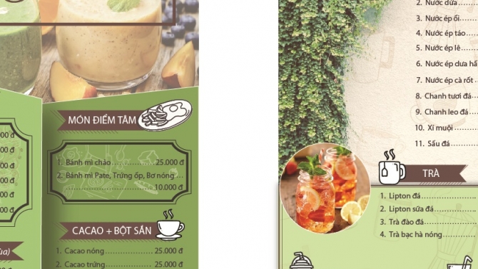 Thiết kế Menu