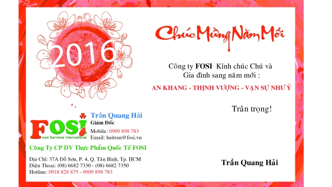 B&igrave;a phong b&igrave; tết