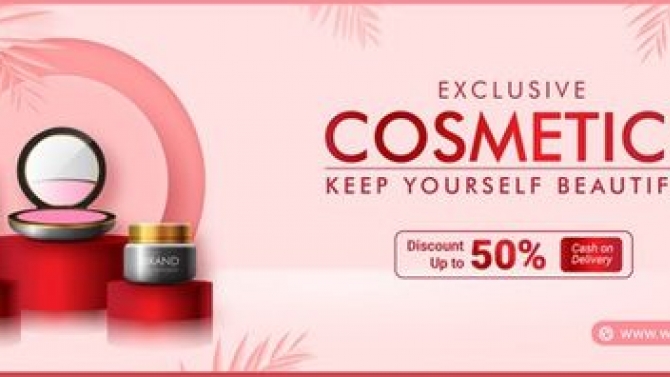 Thiết kế banner cho shop mỹ phẩm