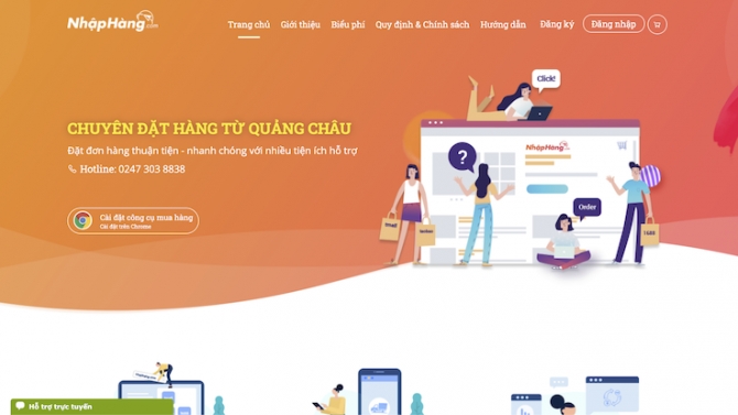 X&acirc;y dựng website nhập h&agrave;ng Quảng Ch&acirc;u
