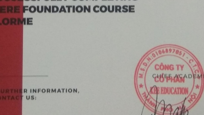 Premiere Foundation Course