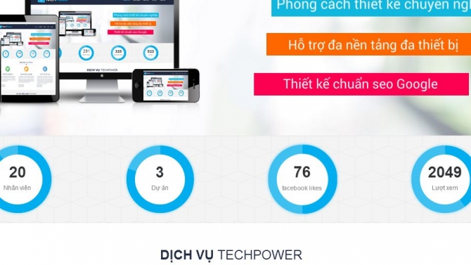 Thiết kế Website TechPower