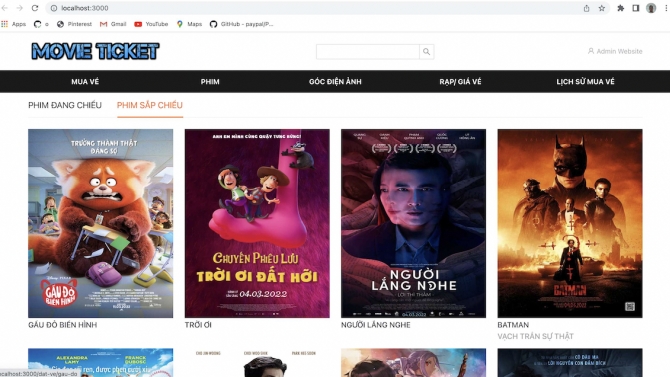 Website b&aacute;n v&eacute; xem phim