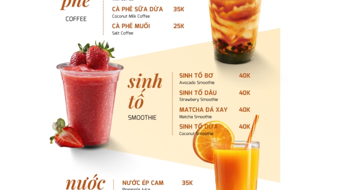 Menu thiết kế cho qu&aacute;n cafe &ndash; Chill Coffee