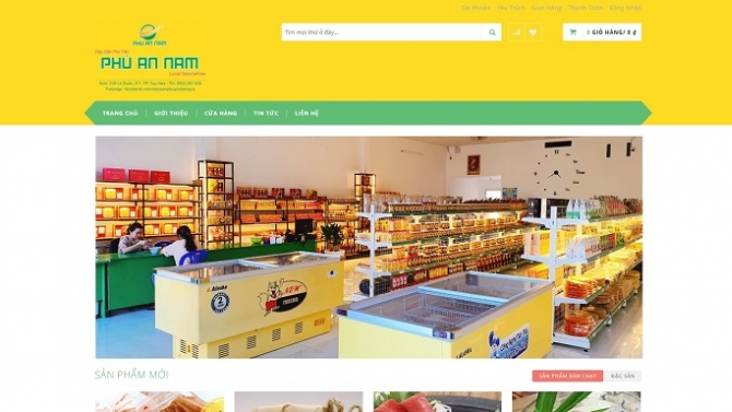 Website đặc sản Ph&uacute; Y&ecirc;n