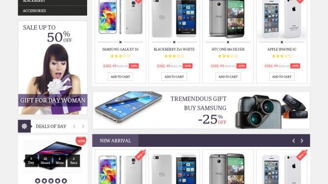 Layout Website MobileGento