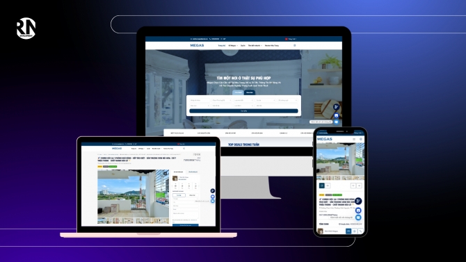 Thiết kế website bất động sản - Megas