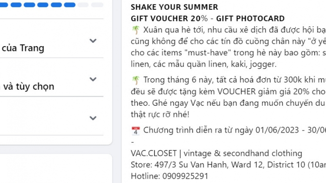 L&ecirc;n kế hoạch c&aacute;c chương tr&igrave;nh cho shop quần &aacute;o
