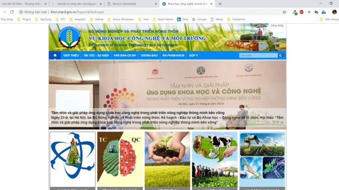 Khoa học v&agrave; C&ocirc;ng nghệ - Bộ NN & PTNT- Sharepoint 2013