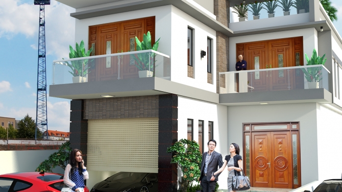 Kiến tr&uacute;c nh&agrave; phố