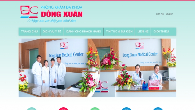 Website ph&ograve;ng kh&aacute;m đa khoa đồng xu&acirc;n