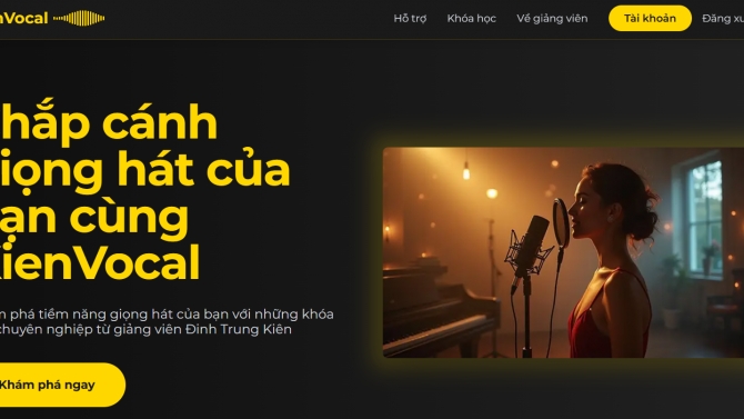 Lập tr&igrave;nh v&agrave; thiết kế website KienVocal