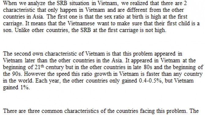 D&acirc;n số Việt Nam: Tỉ số giới t&iacute;nh ở Việt Nam - Vietnam Population: Vietnam&rsquo;s sex ratio at birth (SRB)