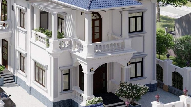 Mẫu biệt thư t&acirc;n cổ điển