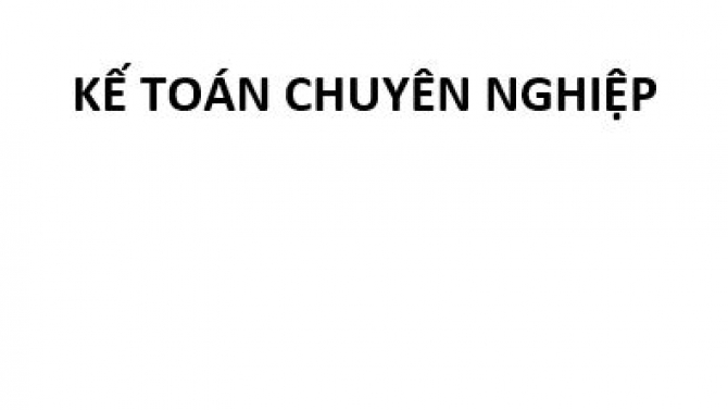 Kế to&aacute;n