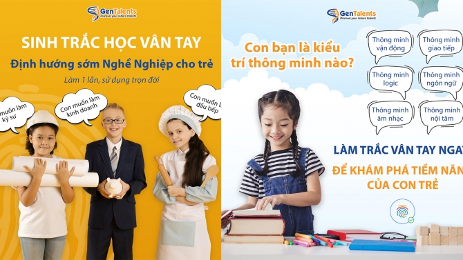 Thiết kế quảng c&aacute;o sinh trắc v&acirc;n tay