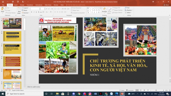 Thiết kế PPT m&ocirc;n Ch&iacute;nh tị