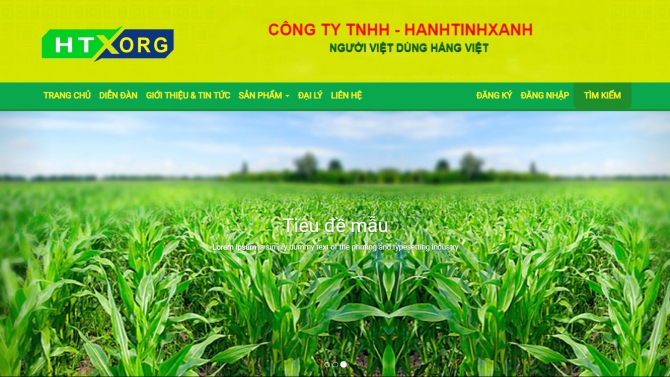 Thiết kế Website Vinasinus - HanhTinhXanh
