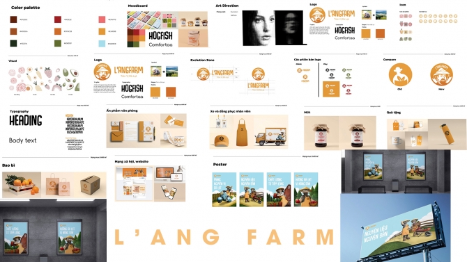 Bộ nhận diện thương hiệu L'ang Farm
