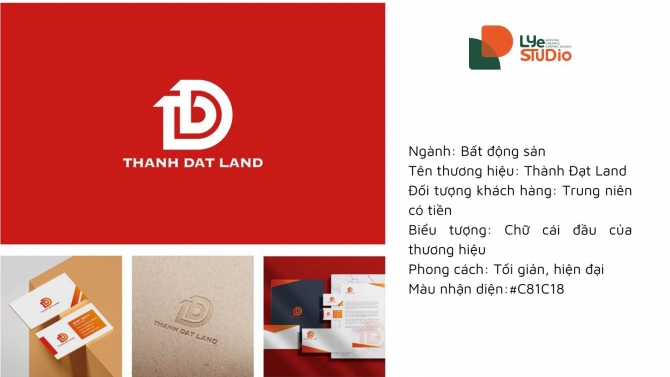 Thiết kế logo Th&agrave;nh Đạt Land