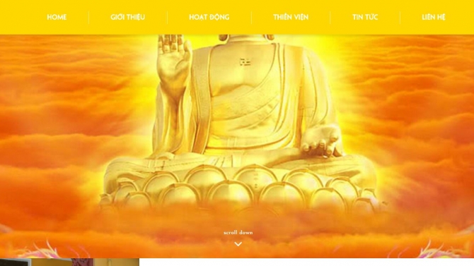 Thiết kế website http://chuahoaquang.net/