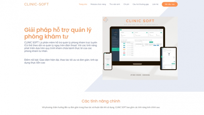 Phần mềm quản l&yacute; ph&ograve;ng kh&aacute;m CLINIC SOFT