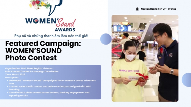 Featured Campaign: WOMEN'SOUND Photo Contest