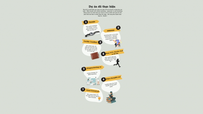 Dự &aacute;n của m&igrave;nh đ&atilde; thực hiện