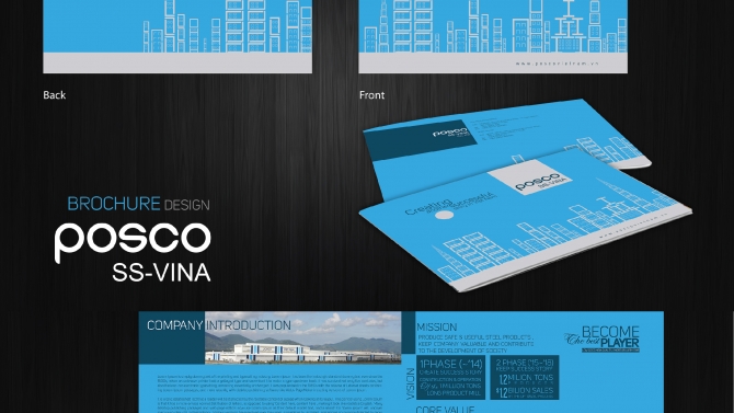 Thiết kế Catalogue Tập Đo&agrave;n Posco H&agrave;n Quốc