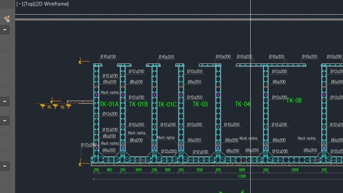 BẢN VẼ KẾT CẤU TH&Eacute;P HỆ THỐNG XỬ L&Yacute; NƯỚC THẢI