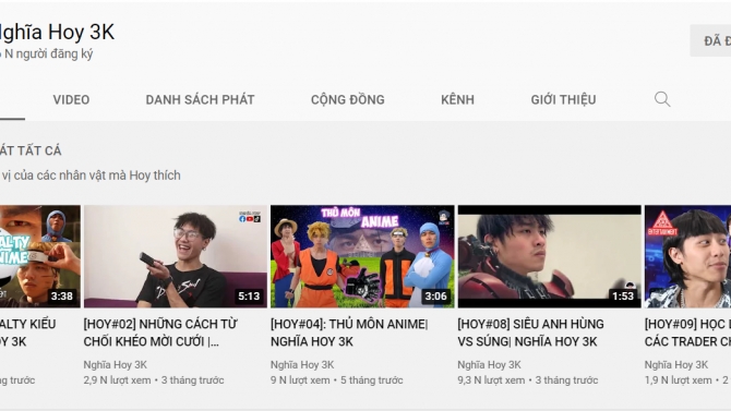 X&acirc;y k&ecirc;nh youtube Nghĩa Hoy