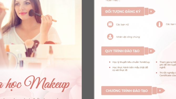 Flyer Kh&oacute;a học 4/6 - Makeup