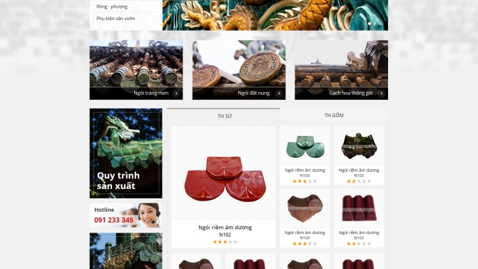 Thiết kế website TH CERAMICS