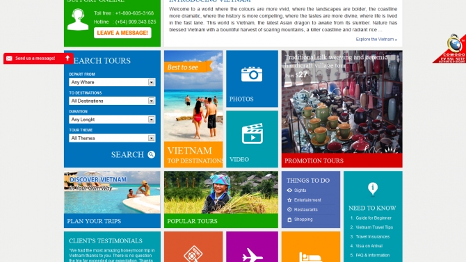 Web site du lịch Travelovietnam.com