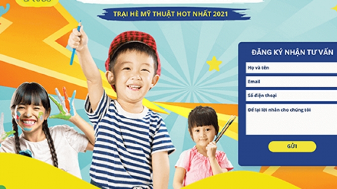 Thiết kế Landing Page Trại H&egrave; Arttree 2021