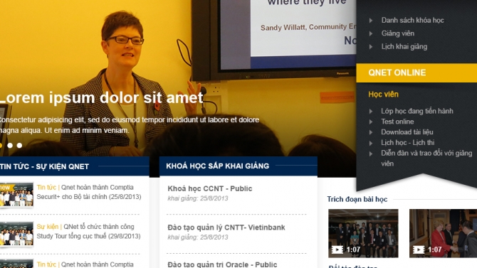 Thiết kế website Qnet