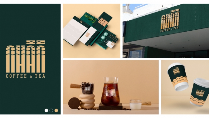 Thiết kế logo cho thương hiệu NHẪN Coffee and Tea