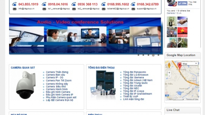 Thiết kế website Camera Vạn Xu&acirc;n