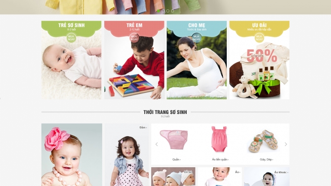 Layout website TMĐT
