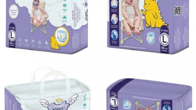 Thiết kế bao b&igrave; cho thương hiệu t&atilde; trẻ em Snowly