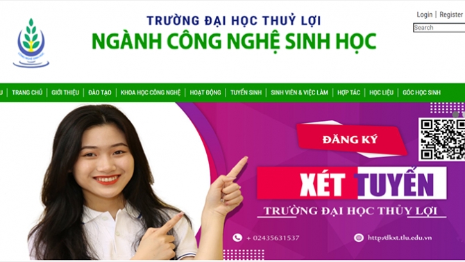 Thiết kế Website cho trường đại học Thủy Lợi