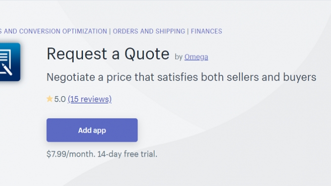 Develop application for Shopify store