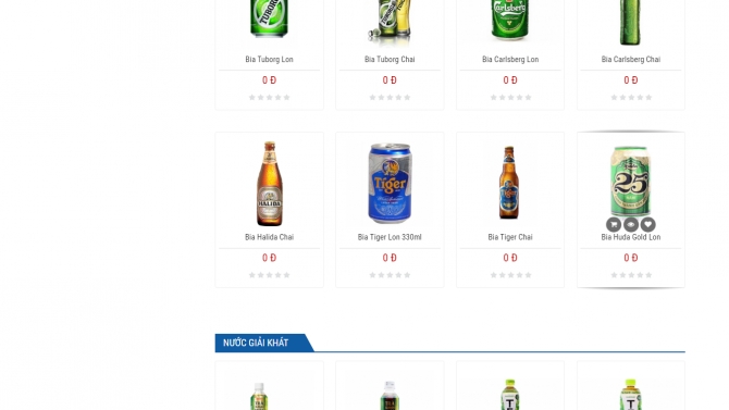 Quản trị website đại l&yacute; nước giải kh&aacute;t