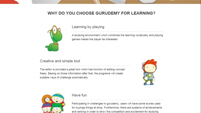 Thiết kế website Gurudemy