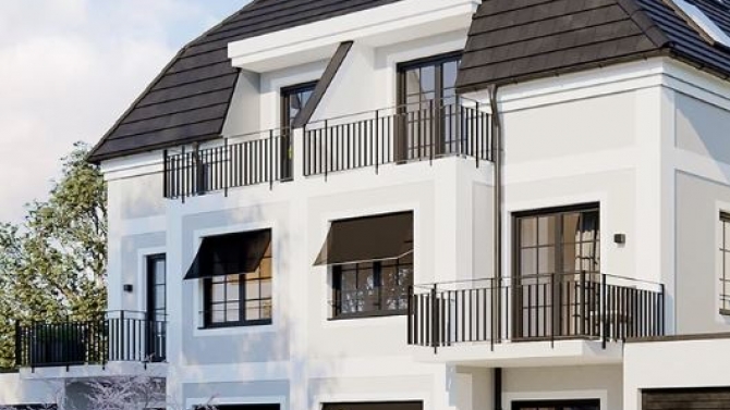 Thiết kế ngoại thất v&agrave; diễn họa 3D biệt thự Quận 9
