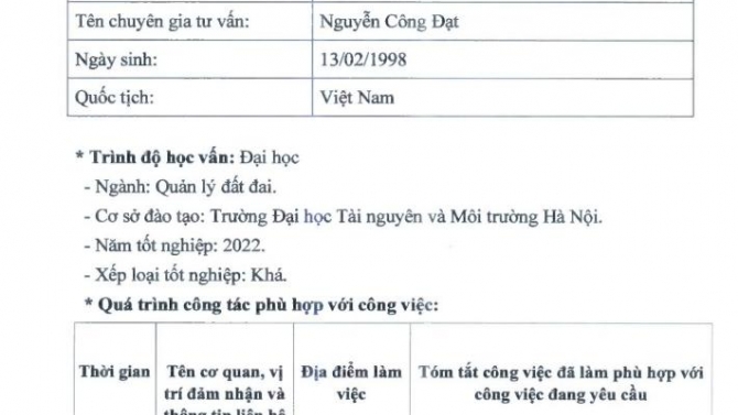 Tư vấn li&ecirc;n quan đến đấu thầu, hồ sơ đất đai, dự &aacute;n,...
